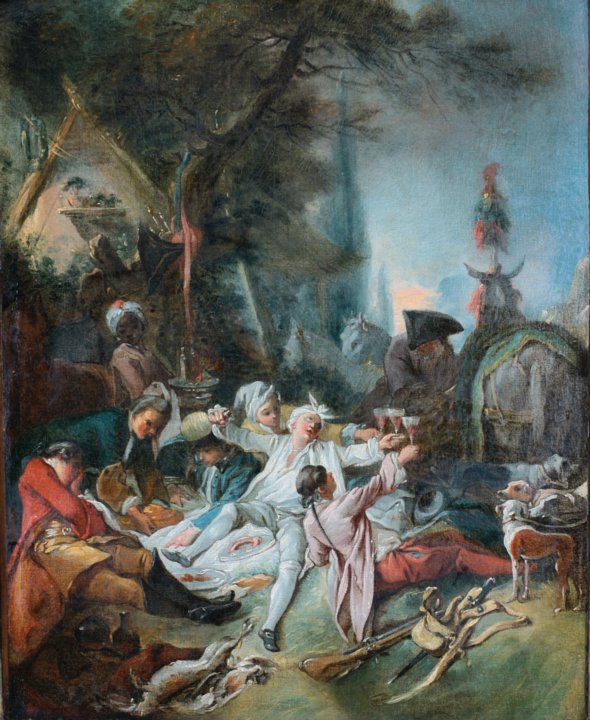 Le Repas de Chasse, a painting by Francois Boucher