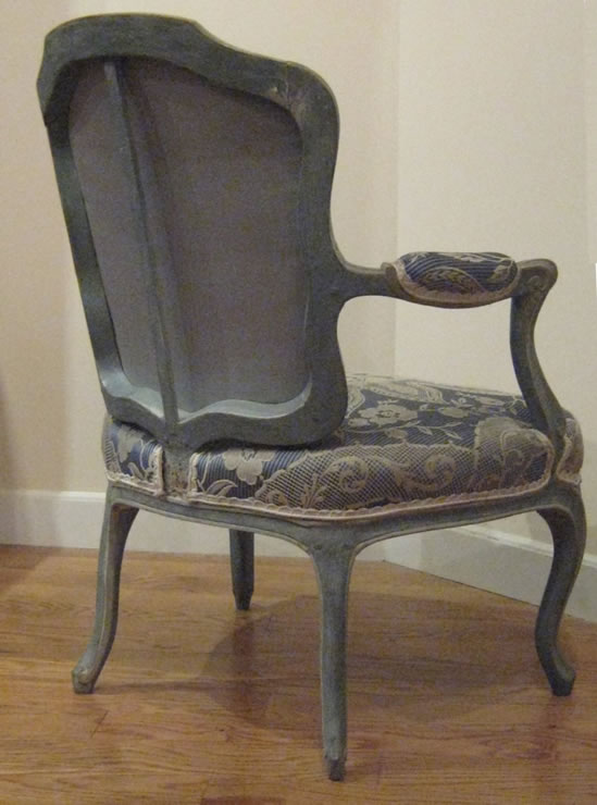 Pair Louis XV fauteuils signed Malbet