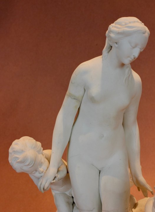 Svres biscuit figure of Pygmalion and Galatea by Falconet