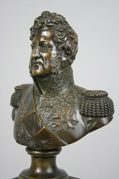 Bronze bust of Louis Philippe