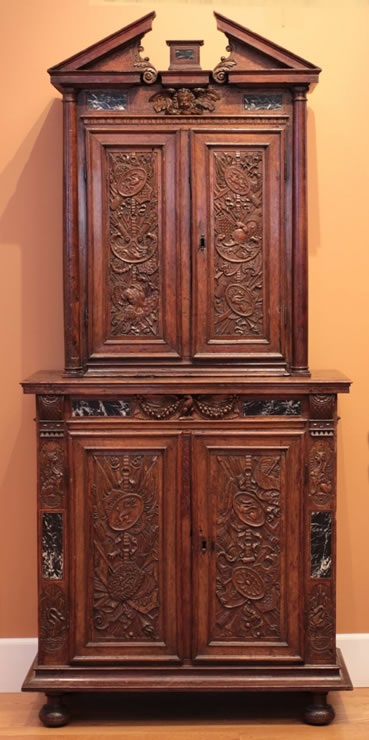 Louis XIII walnut armoire a deux corps