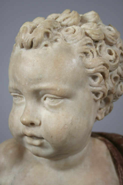Renaissance bust of a boy