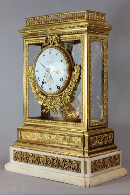 Louis XVI ormoulu pendule-cage by Sotiau
