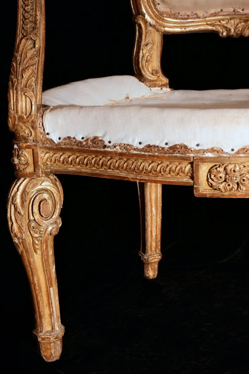 LouisXV/Louis XVI gilded suite
