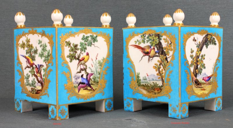 Two Sevres Orange tubs by Aloncle and Armand l'ain