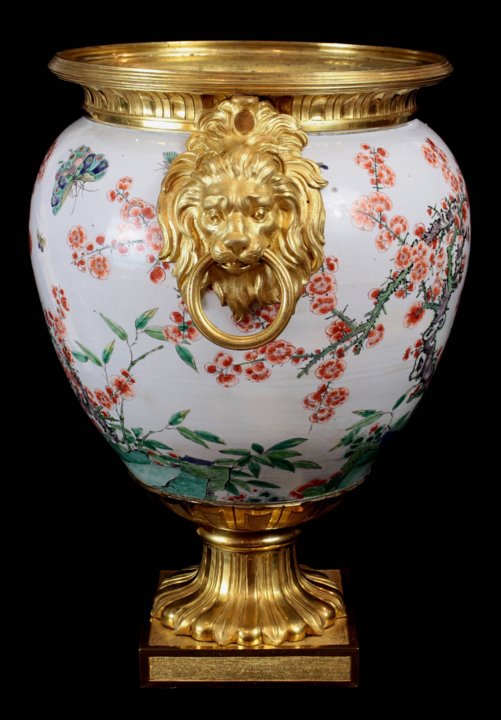 Kangxi vase in superb Louis XVI got grec ormolu mounts