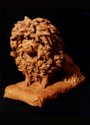 18th century terra cotta sculpture of a poodle attributed to the sculptor Anne Damer