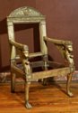 Italian Empire armchair with original gilding