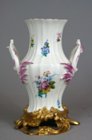 Ormolu mounted Chantilly Vase Côtelé