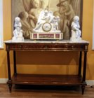 Louis XVI mahogany console-desserte