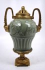 Yuan celadon porcelain vase in Louis XVI mounts
